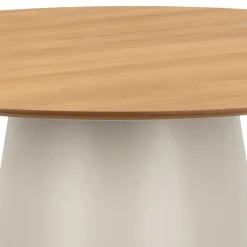 Eettafel Sjors Eikenfineer Mat Ø120x75cm - Giga Living