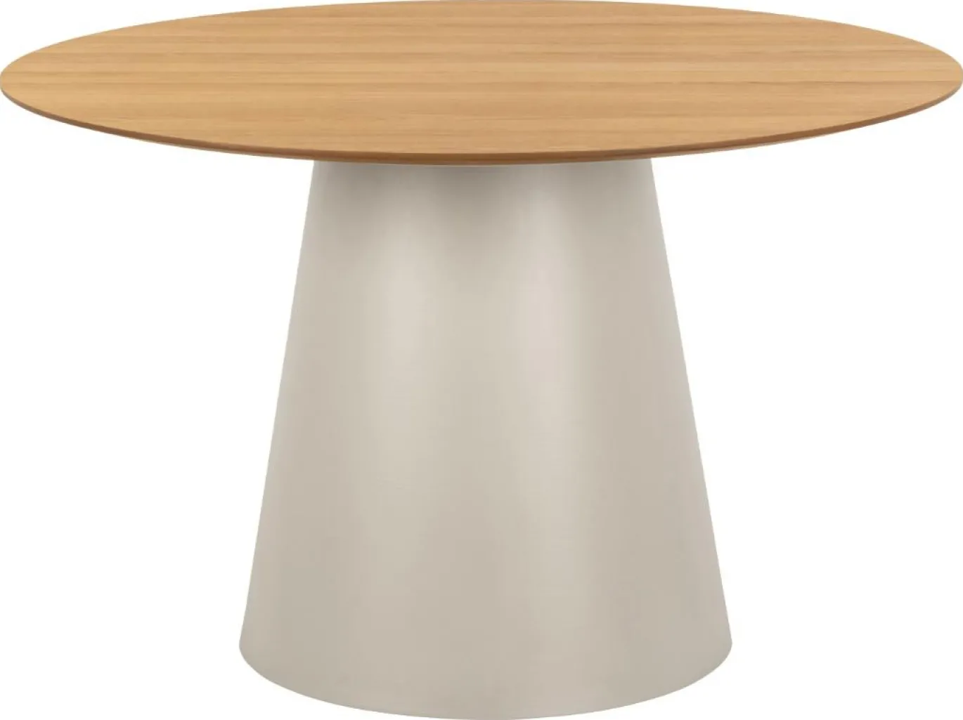 Eettafel Skagen Naturel/Grijs Ø120cm - Giga Living