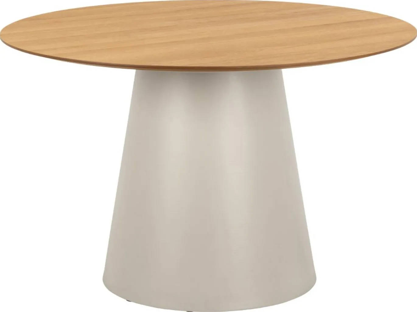 Eettafel Skagen Naturel/Grijs Ø120cm - Giga Living