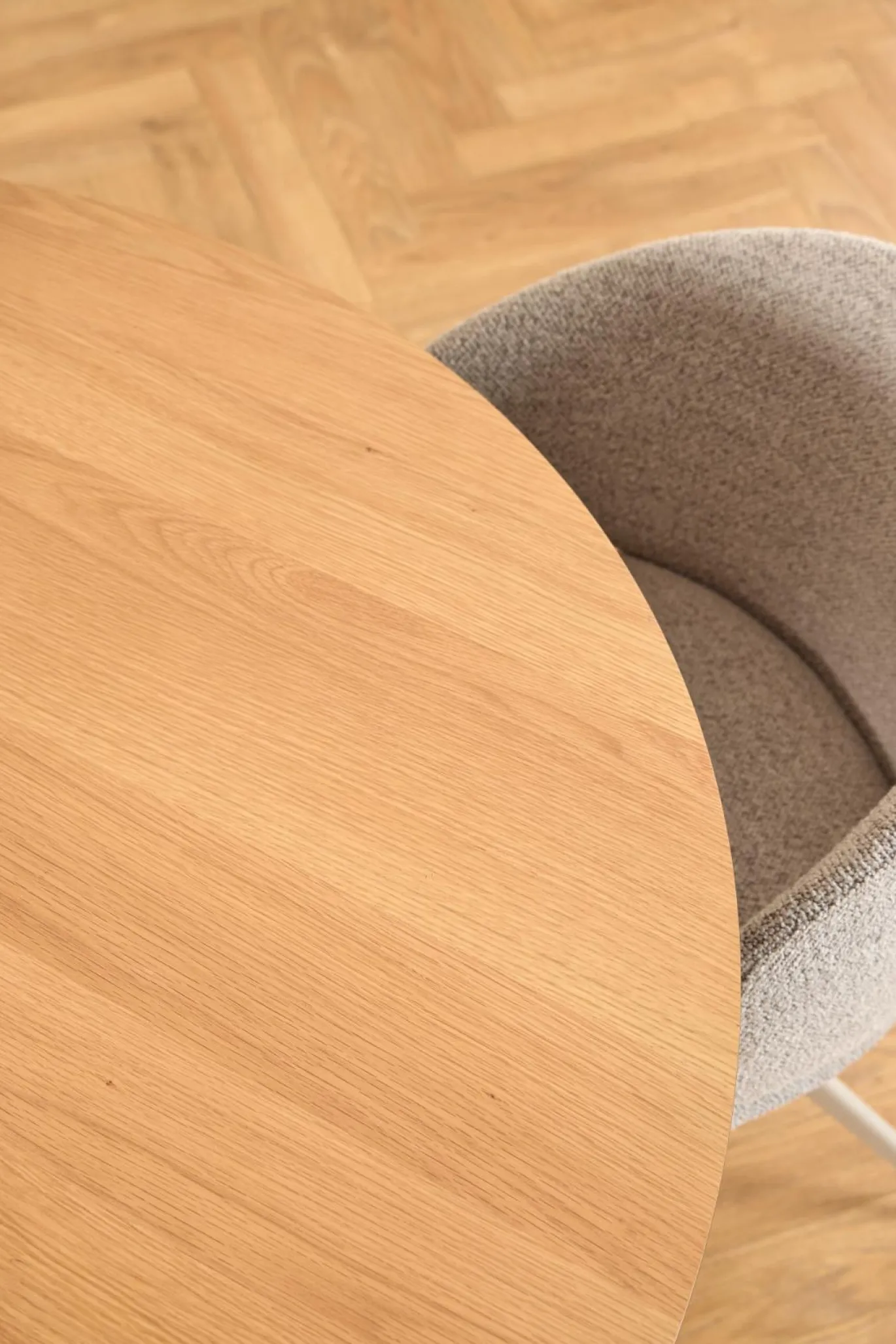 Eettafel Skagen Naturel/Grijs Ø120cm - Giga Living