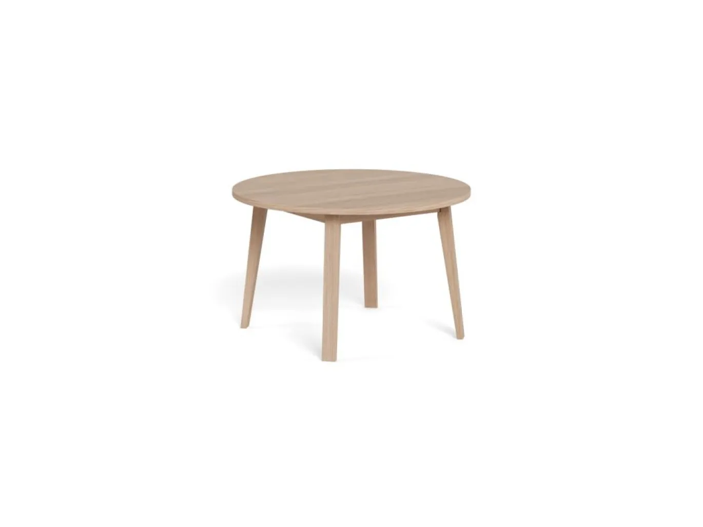 Eettafel Stanford Eiken Wit Ø120cm - Giga Living