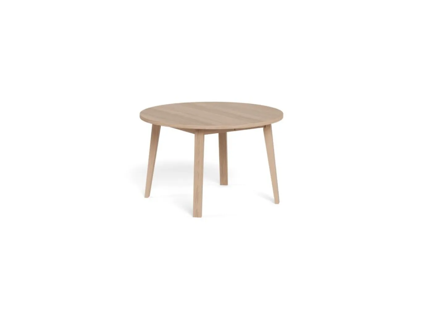 Eettafel Stanford Eiken Wit Ø120cm - Giga Living
