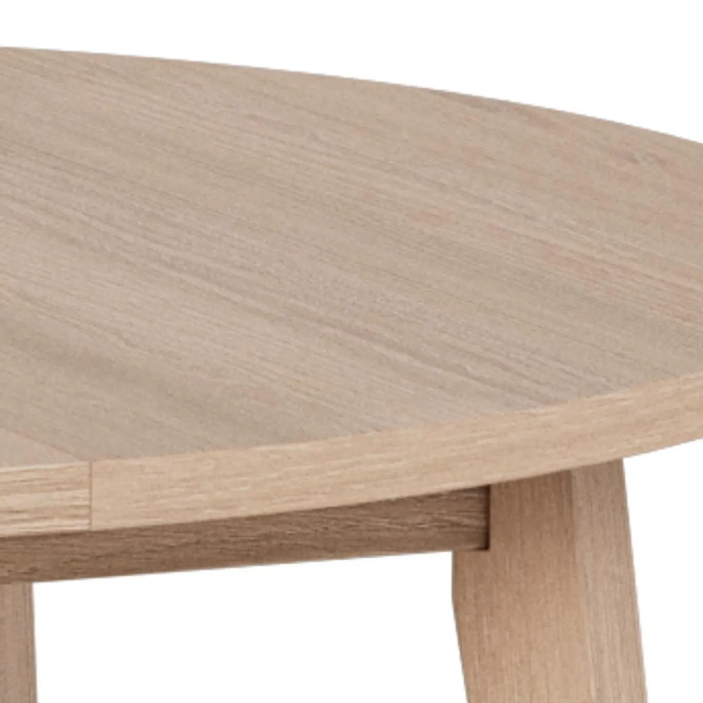 Eettafel Stanford Eiken Wit Ø120cm - Giga Living