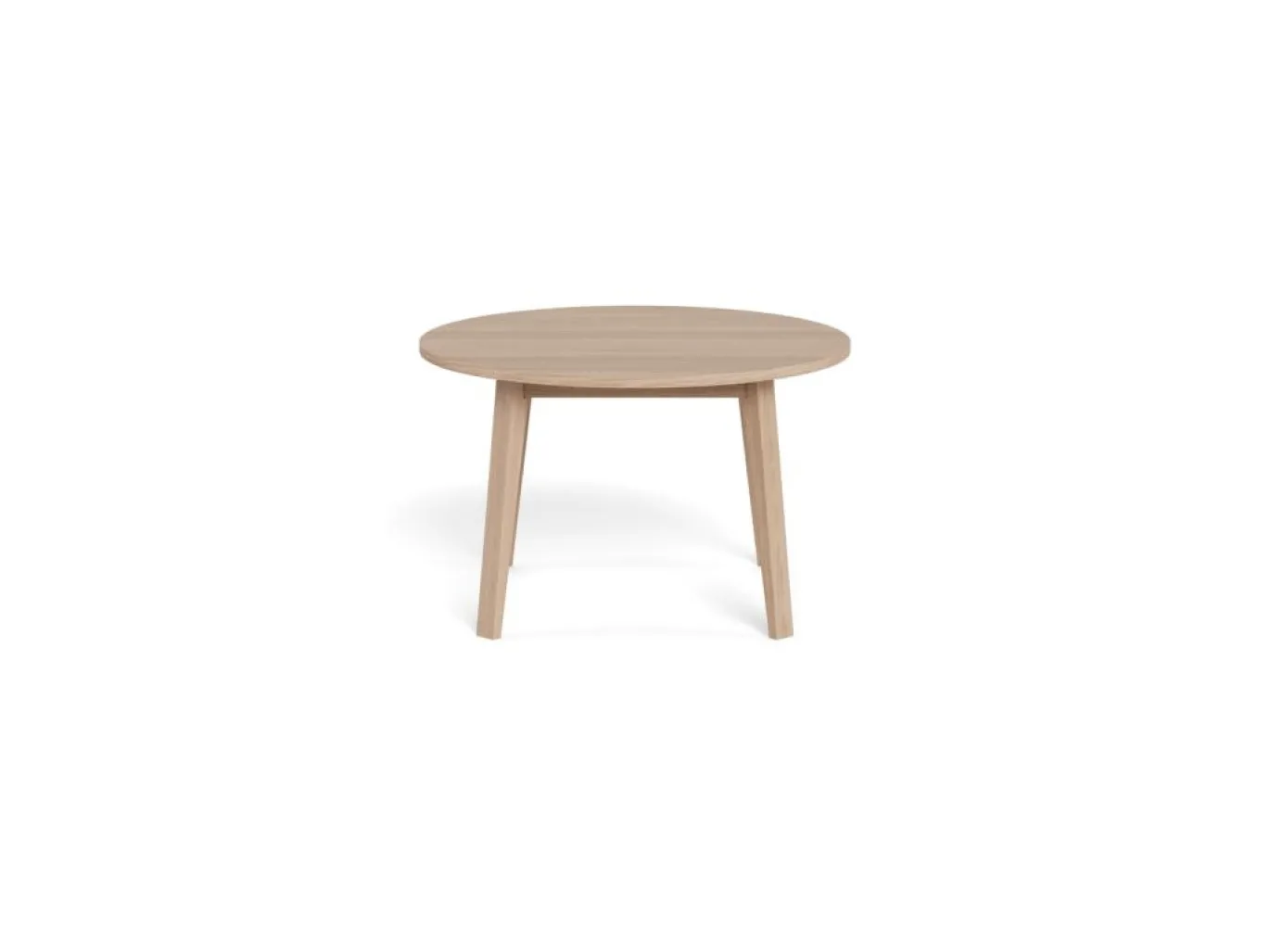 Eettafel Stanford Eiken Wit Ø120cm - Giga Living