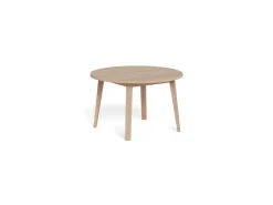 Eettafel Stanford Eiken Wit Ø120-220cm - Giga Living