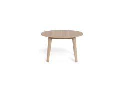 Eettafel Stanford Eiken Wit Ø120-220cm - Giga Living