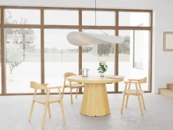 Eettafel Sterling Eiken Ø120-180cm - Giga Living