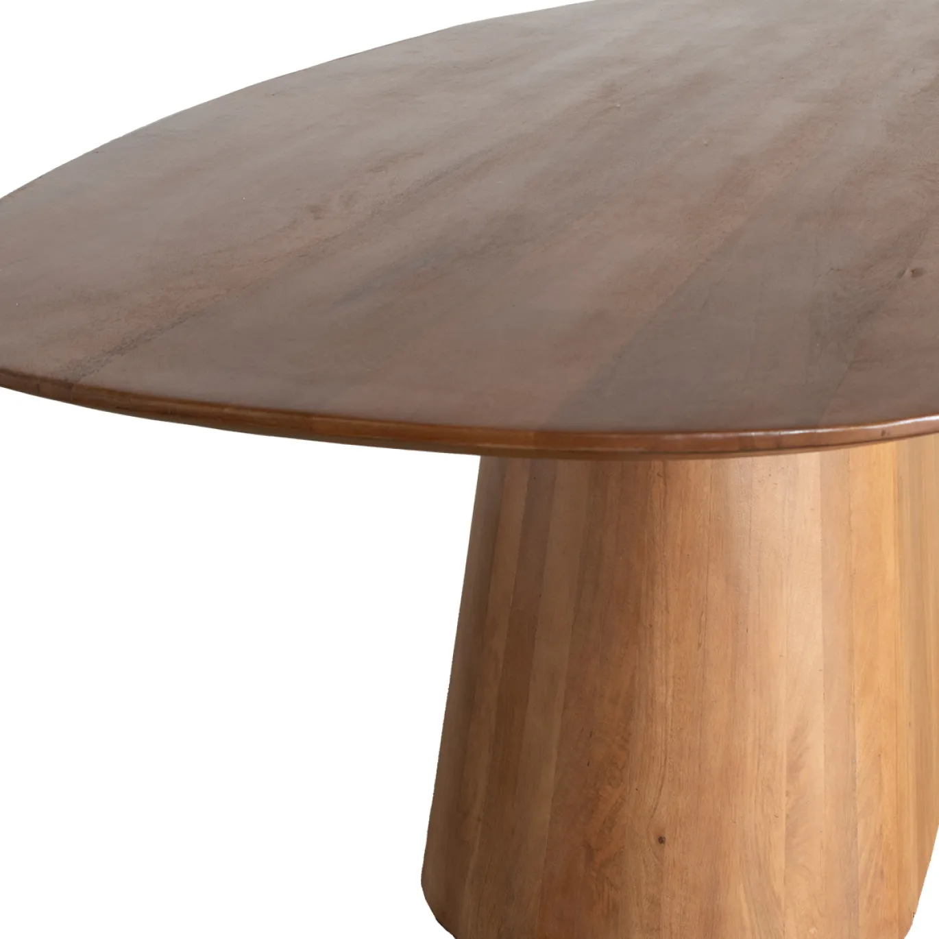 Eettafel Stijn Bruin Deens Ovaal 180cm - Giga Meubel