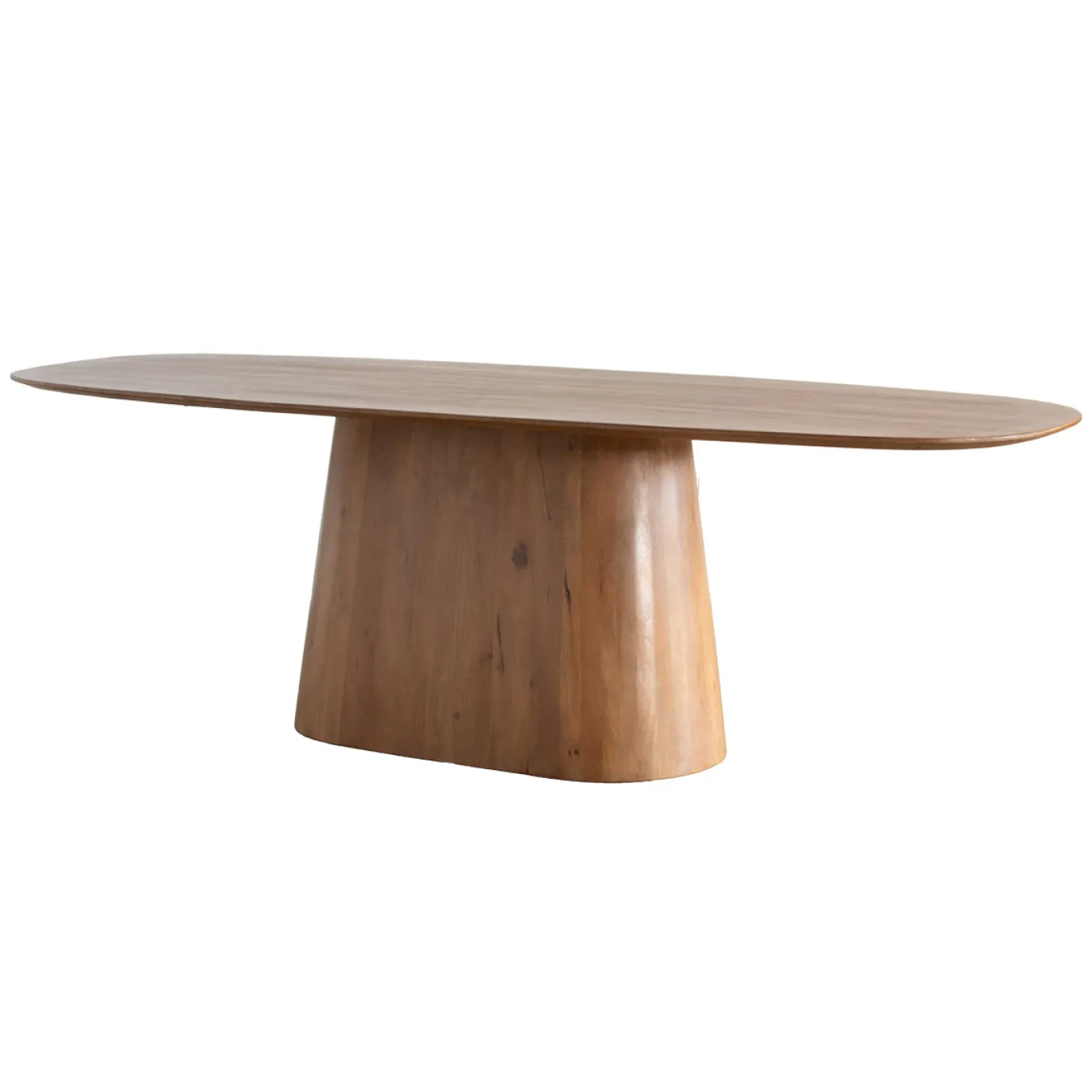 Eettafel Stijn Bruin Deens Ovaal 180cm - Giga Meubel