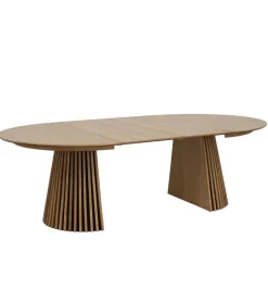 Eettafel Svendborg Naturel Uitschuifbaar Ø140-240cm - Giga Meubel