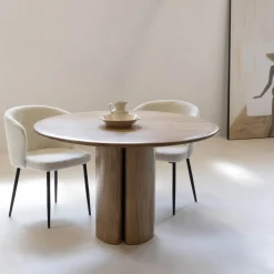 Eettafel Tijn Acacia Naturel 120cm - Giga Meubel