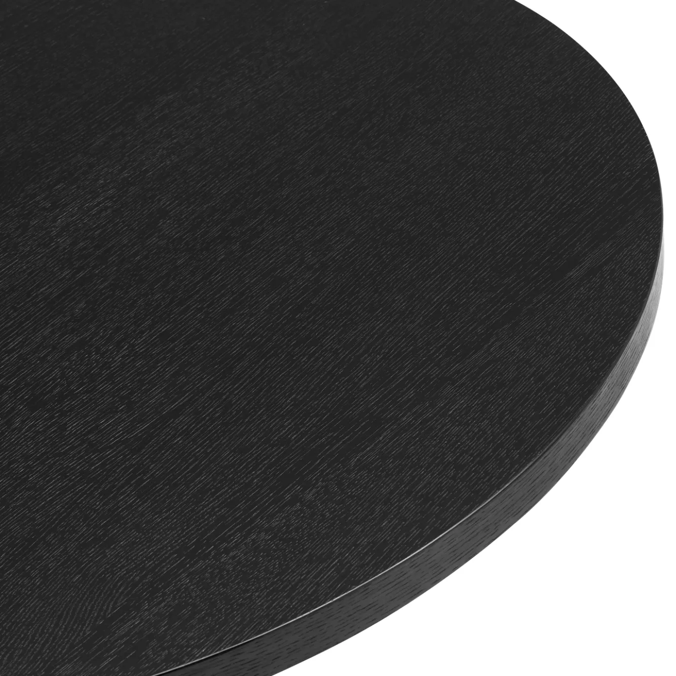 Eettafel Vancouver Zwart Eiken Rond 120cm - Giga Meubel