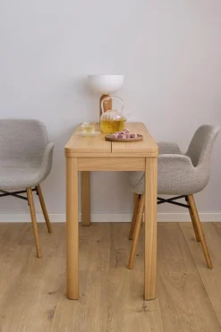 Eettafel Wilven Eikenfineer Mat 120cm - Giga Living