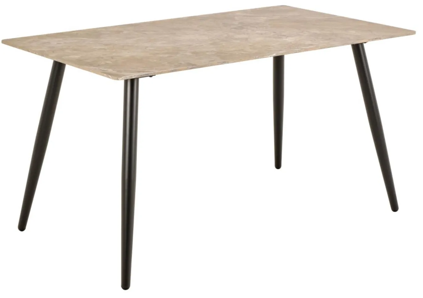 Eettafel Wiska Keramiek Bruin Aberta 140cm - Giga Living