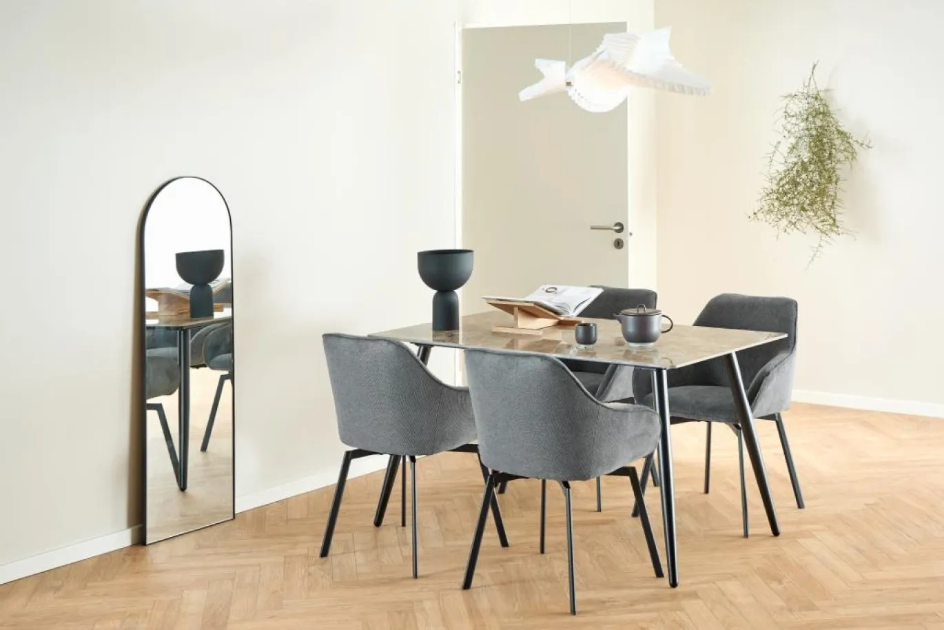 Eettafel Wiska Keramiek Bruin Aberta 140cm - Giga Living