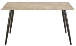 Eettafel Wiska Keramiek Bruin Aberta 140cm - Giga Living