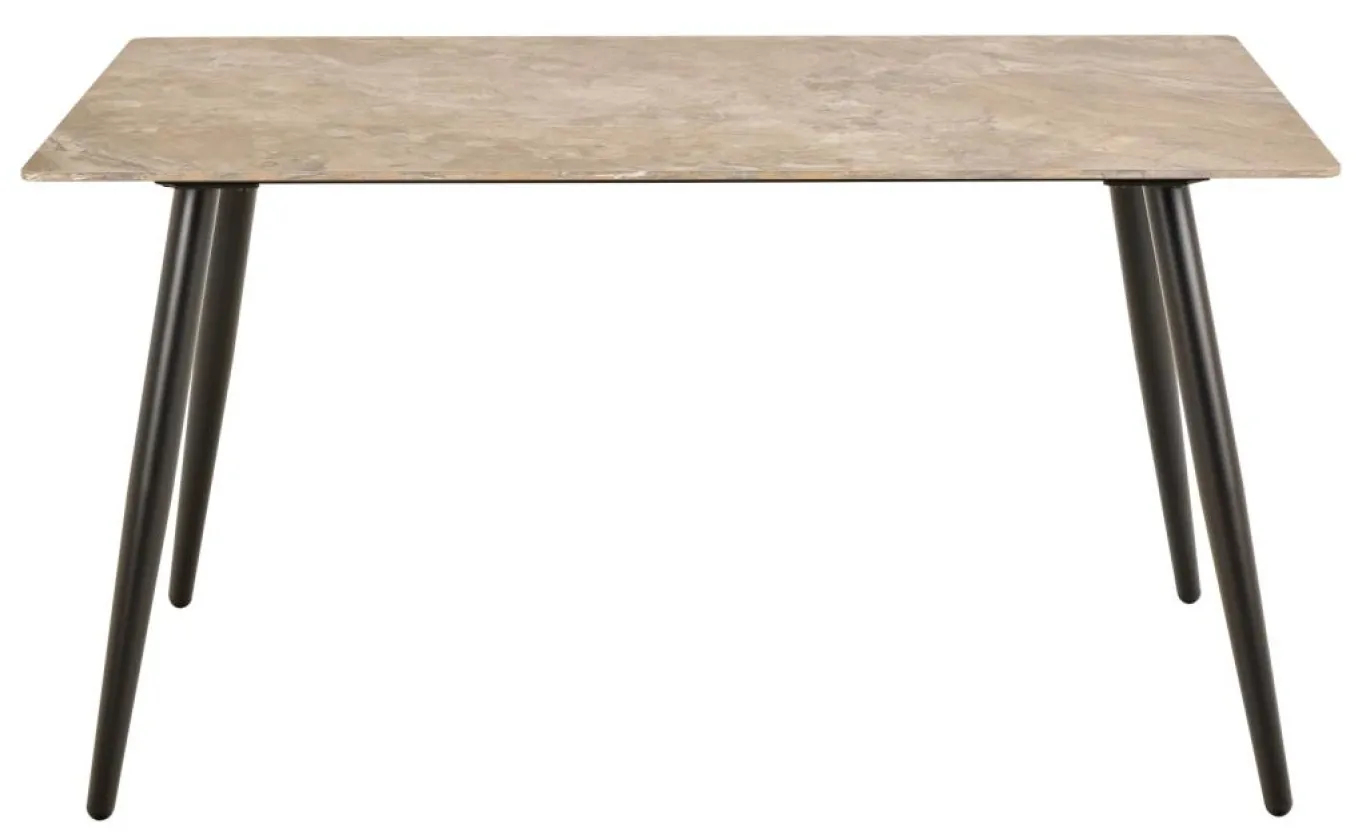 Eettafel Wiska Keramiek Bruin Aberta 140cm - Giga Living