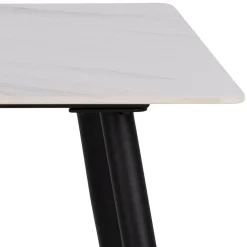 Eettafel Wiska Keramiek Wit Unico 140cm - Giga Living