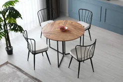 Eettafel Yaprak Melamine Atlantic Pine