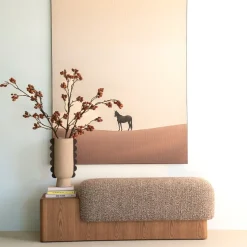 Eleonora Bankje George Taupe Flou