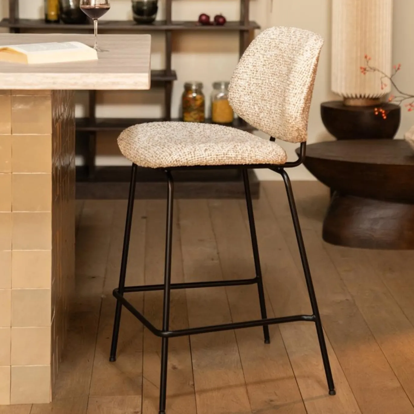 Eleonora Barstoel Jon Beige Maywood