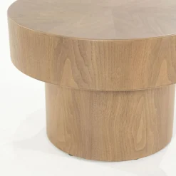 Eleonora Bijzettafel Bobbie Rond Lichtbruin