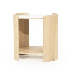 Eleonora Bijzettafel Don Marmer/Naturel