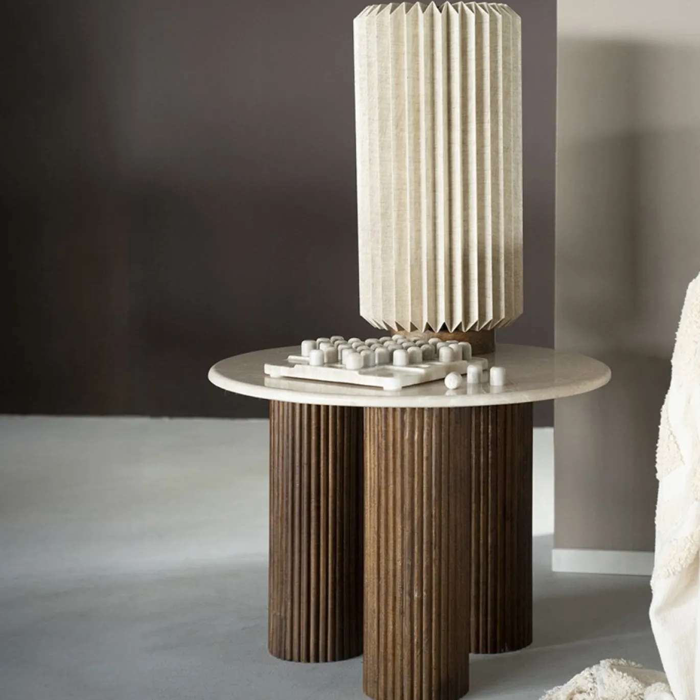 Eleonora Bijzettafel Xavi Wit Marmer Ø60cm