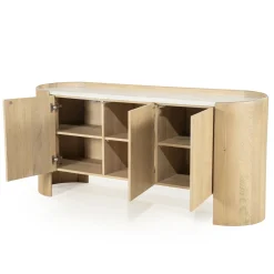 Eleonora Dressoir Don Marmer/Naturel 165cm