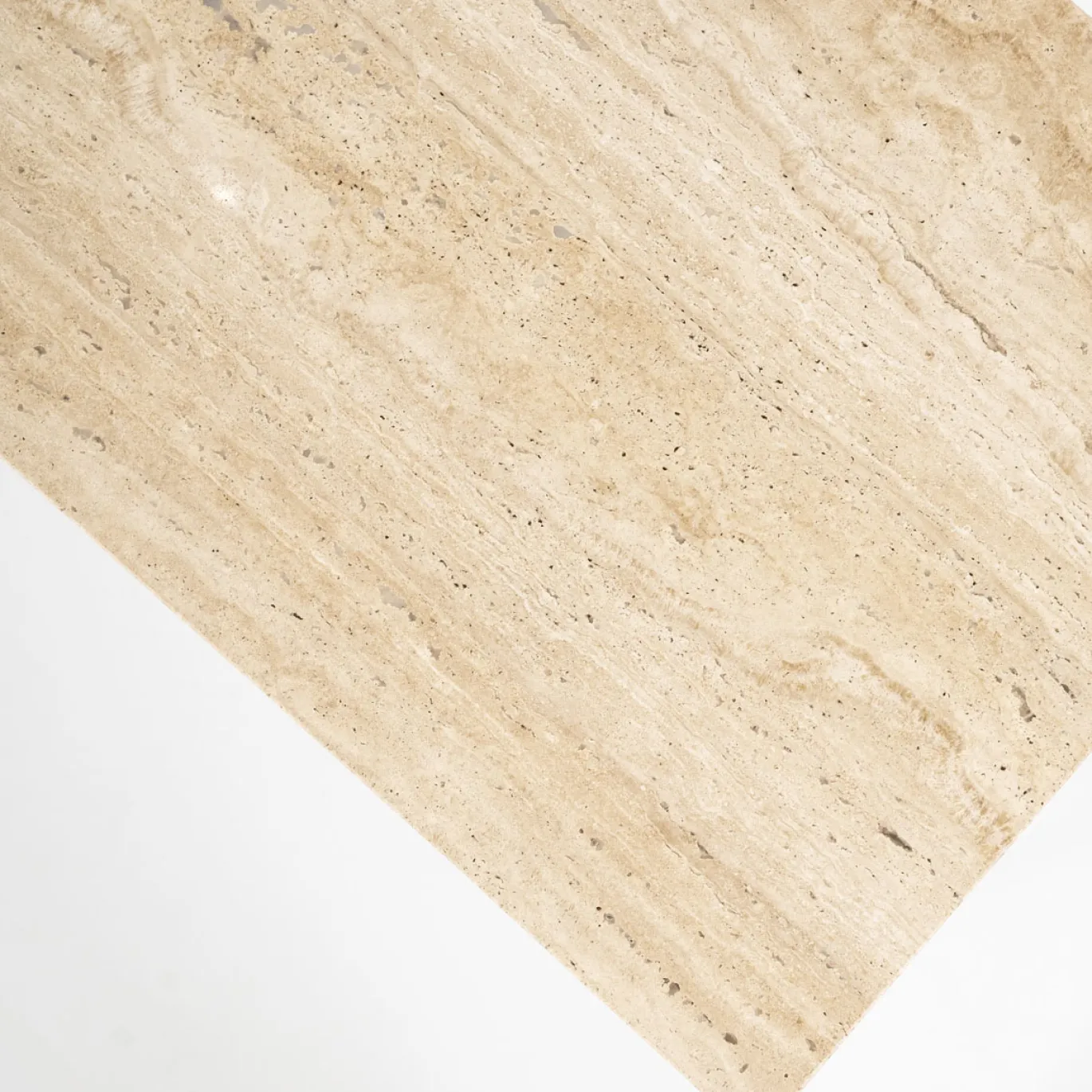 Eleonora Dressoir Lio 3-Deurs Mangohout & Travertin Beige