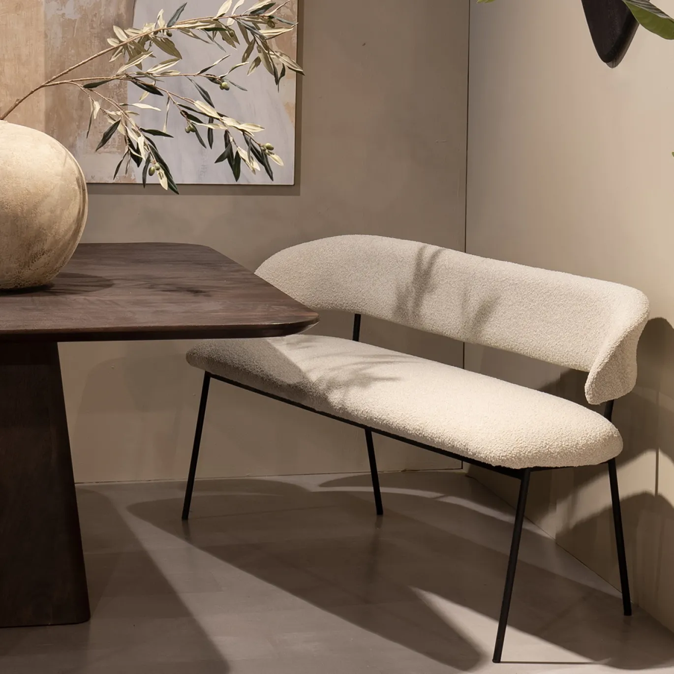 Eleonora Eetkamerbank Luka Beige Copenhagen