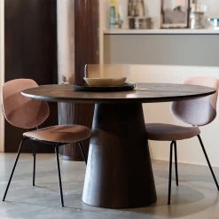 Eleonora Eettafel Aron Bruin 130x130cm