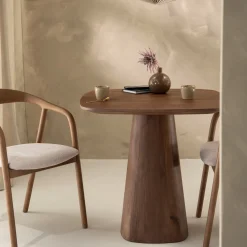 Eleonora Eettafel Aron Vierkant 80x80 Lichtbruin