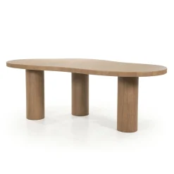 Eleonora Eettafel Bobbie Organisch Lichtbruin 215cm