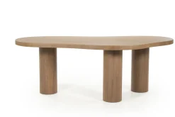 Eleonora Eettafel Bobbie Organisch Lichtbruin 215cm