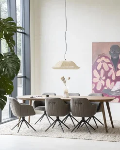 Eleonora Eettafel Elijah 260x100cm Eiken Bruin