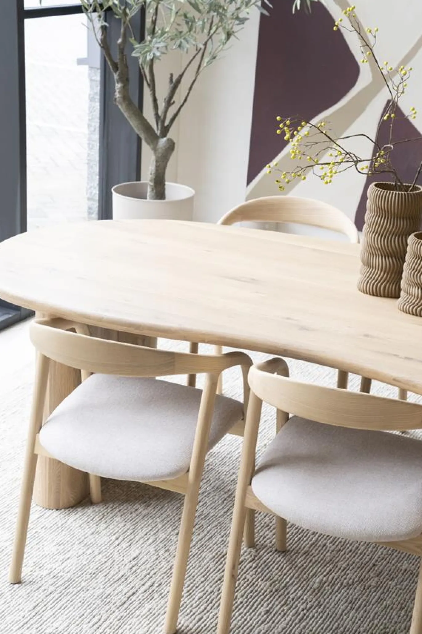 Eleonora Eettafel Josh 250x110cm Naturel