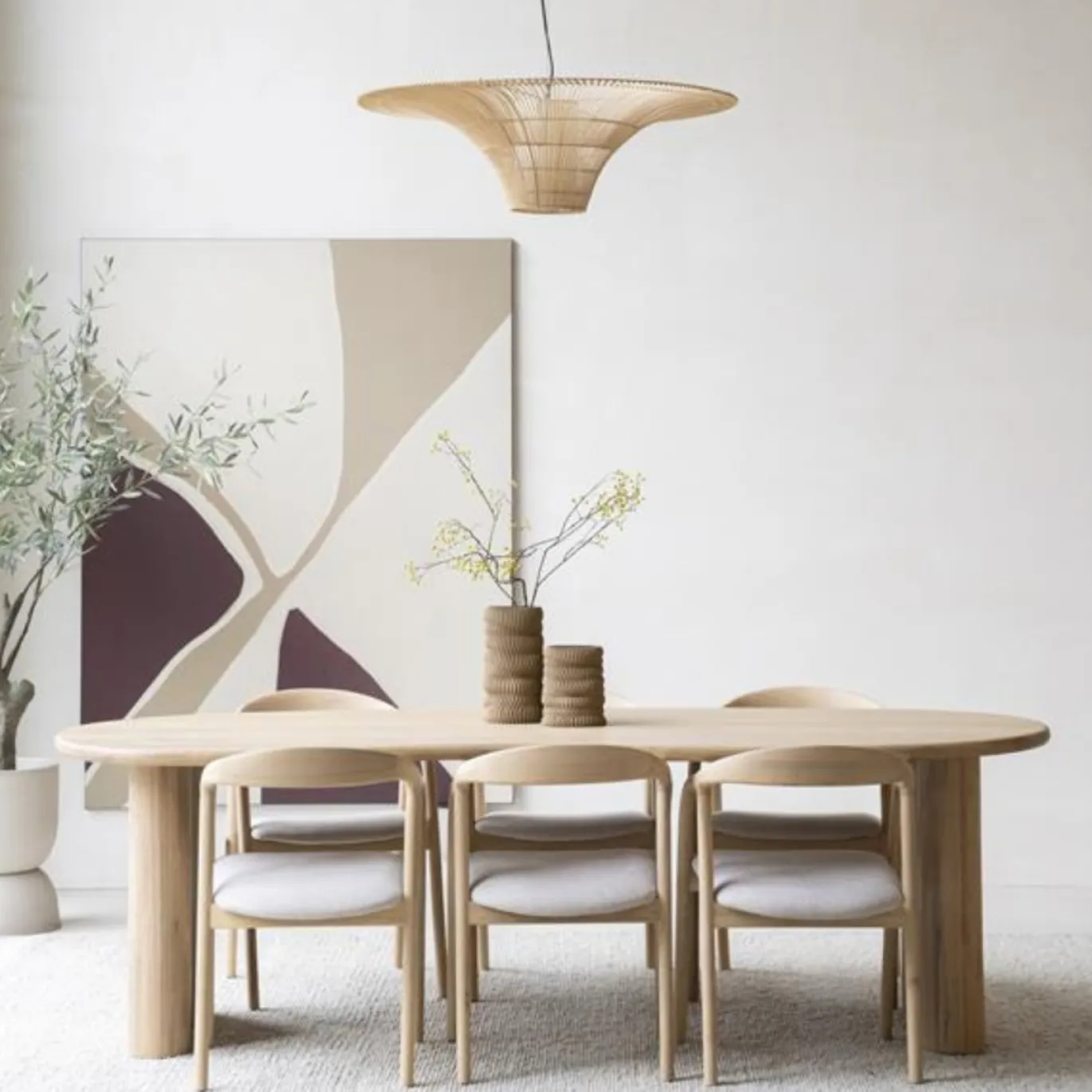 Eleonora Eettafel Josh 250x110cm Naturel