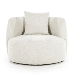 Eleonora Fauteuil Louis Met Kussen Beige Spark