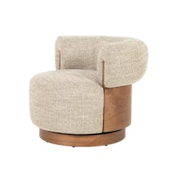 Eleonora Fauteuil Nila Bruin Taupe Vanu