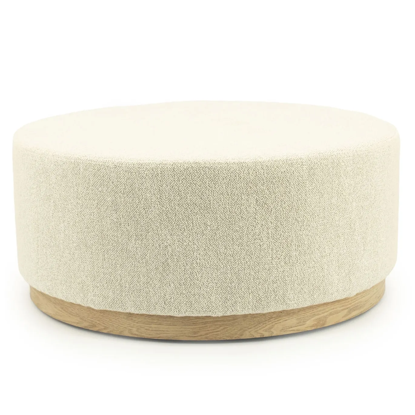 Eleonora Poef Avah Beige Mantz Large