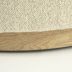 Eleonora Poef Avah Beige Mantz Large