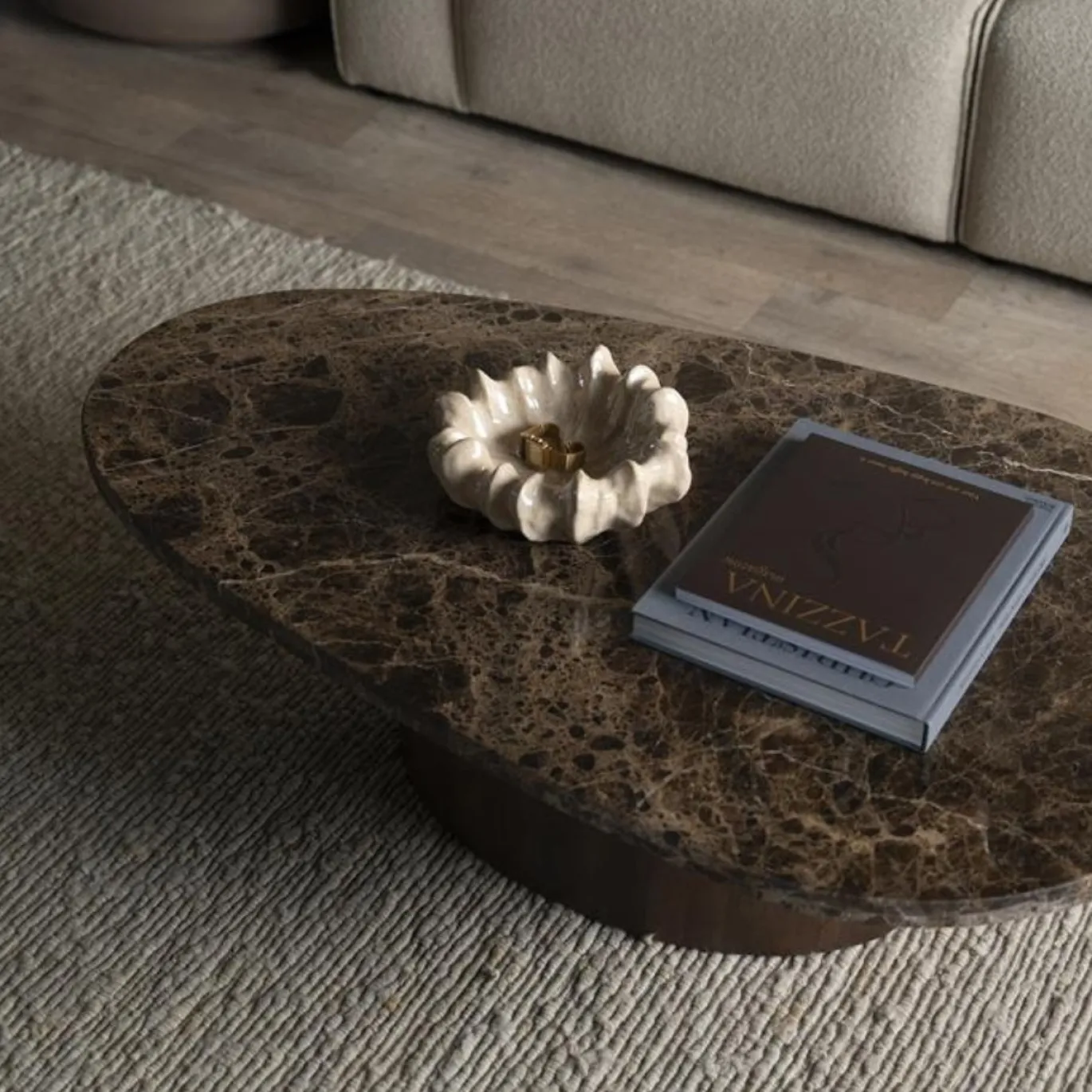 Eleonora Salontafel Bradley Marmer Bruin