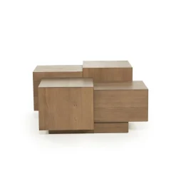 Eleonora Salontafel Quinten Vierkant Bruin