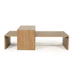 Eleonora Salontafel Set Flo Lichtbruin