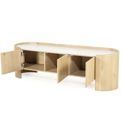 Eleonora Tv-meubel Don Marmer/Naturel 160cm