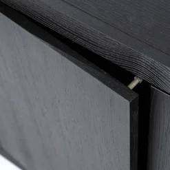 Eleonora Tv-meubel Helsinki Zwart 160 cm 2-deurs