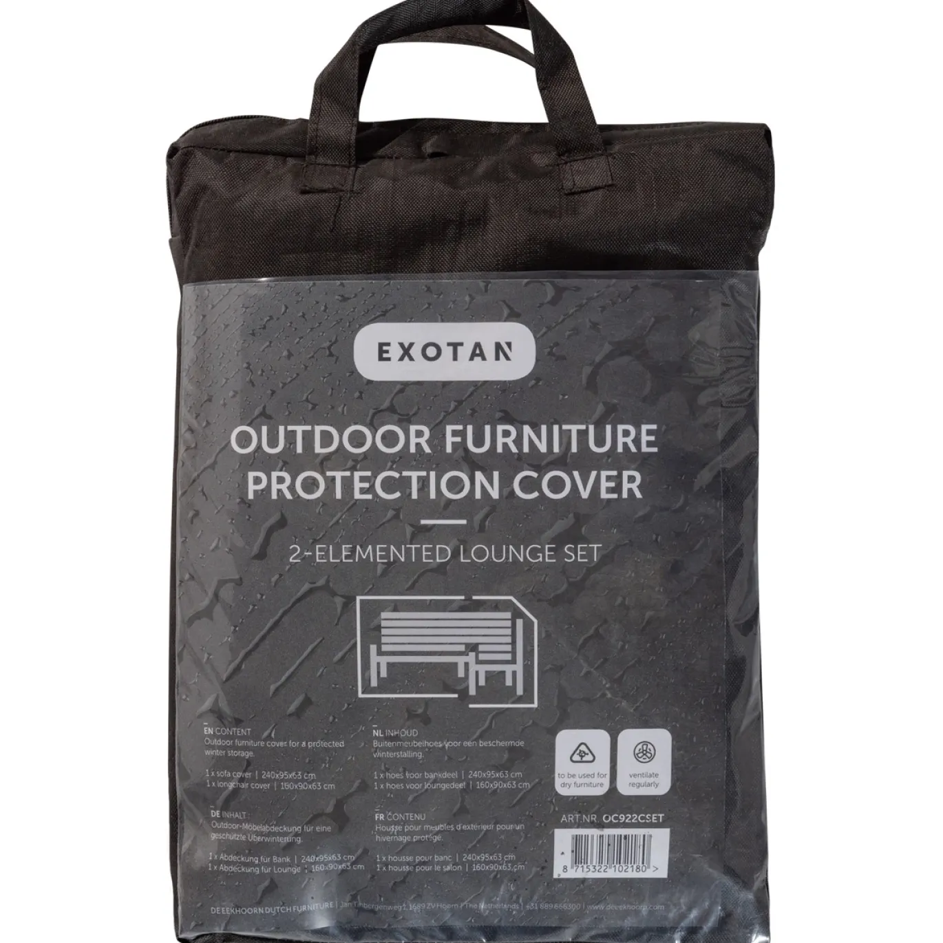 Exotan Beschermhoes Loungeset Tuin Voor 2 Elementen