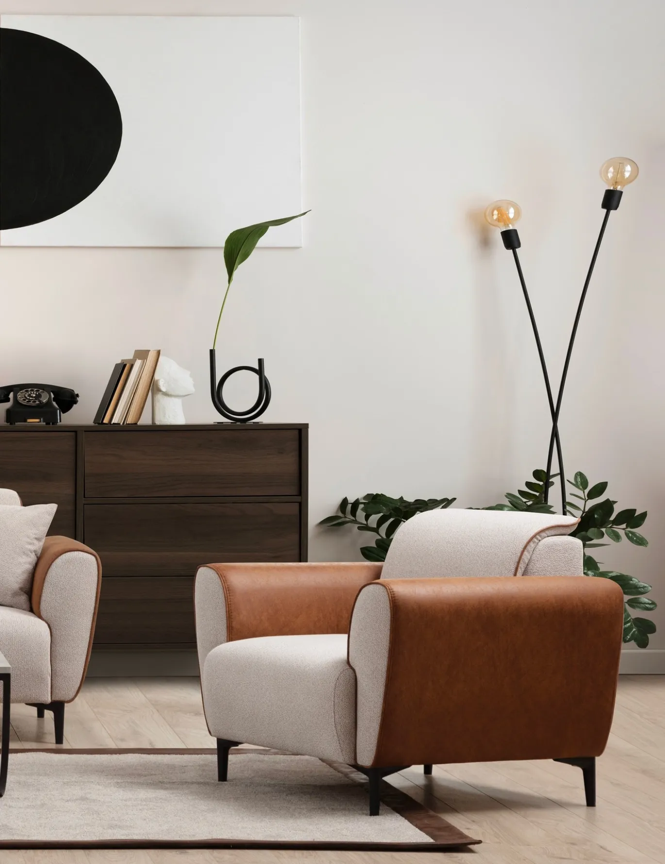 Fauteuil Aren Beige Cinnamon