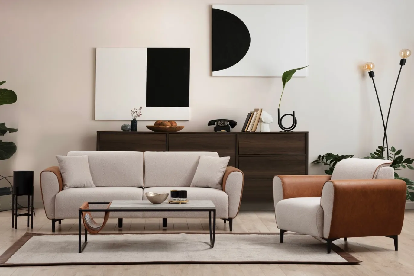 Fauteuil Aren Beige Cinnamon